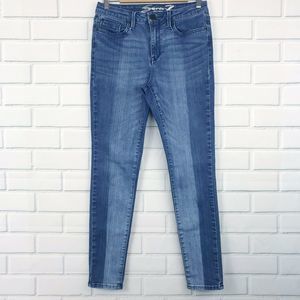 Seven7 Jeans Mid Rise Skinny Two Tone 6 Denim